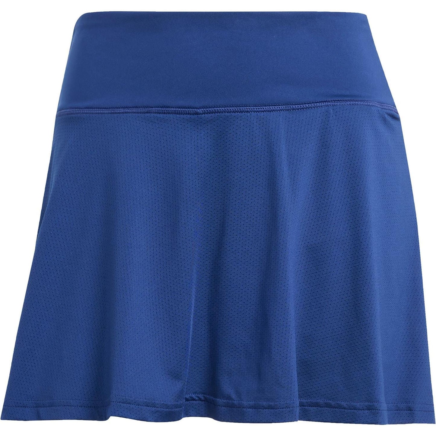 The ADIDAS Women's Club Tennis Skirt in navy features a wide waistband and breathable mesh for comfort and mobility. Made from recycled materials, its A-line silhouette is perfect for the court.