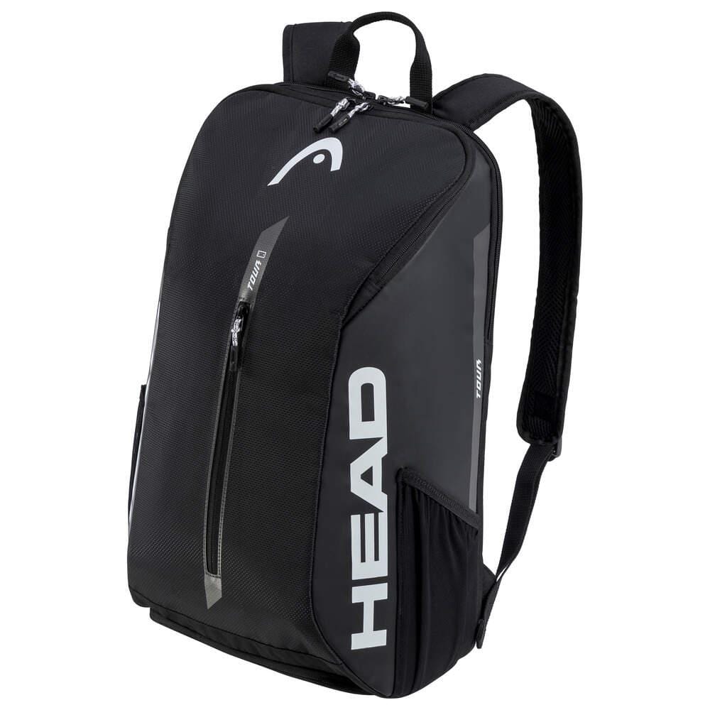 HEAD Tour Tennis Backpack Black White — Tennis HQ