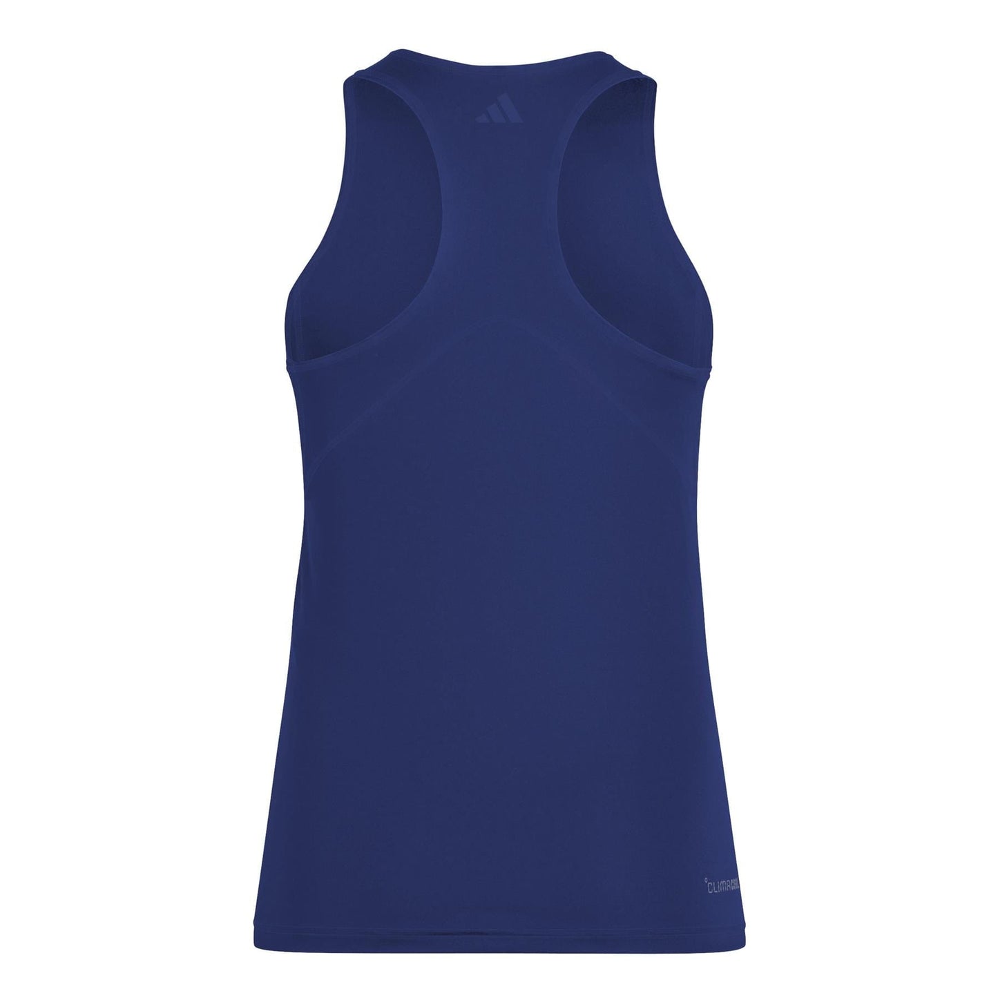 Introducing the adidas Women's Club Tennis Tank Top in navy, featuring a racerback design made from smooth, stretchy fabric. Enhanced with CLIMACOOL technology to keep you cool and crafted from recycled materials, it sports a small logo at the top center—ideal for active wear!.