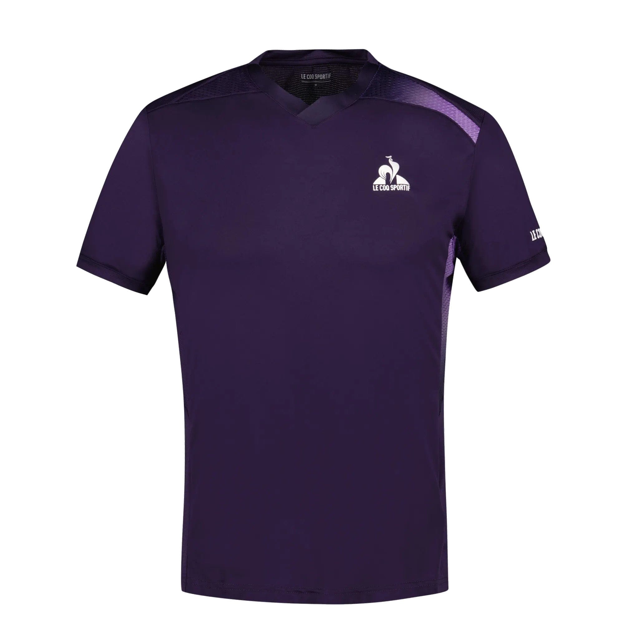 Le Coq Sportif Pro Mens Tennis T-Shirt Deep Purple — Tennis HQ