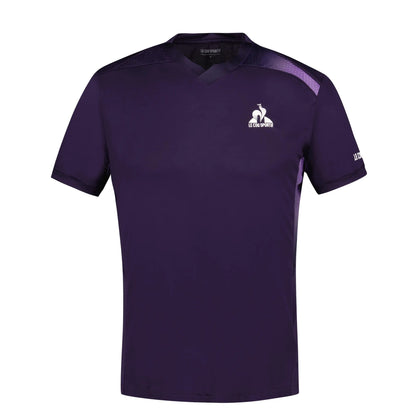 Le Coq Sportif Pro Mens Tennis T-Shirt - Deep Purple