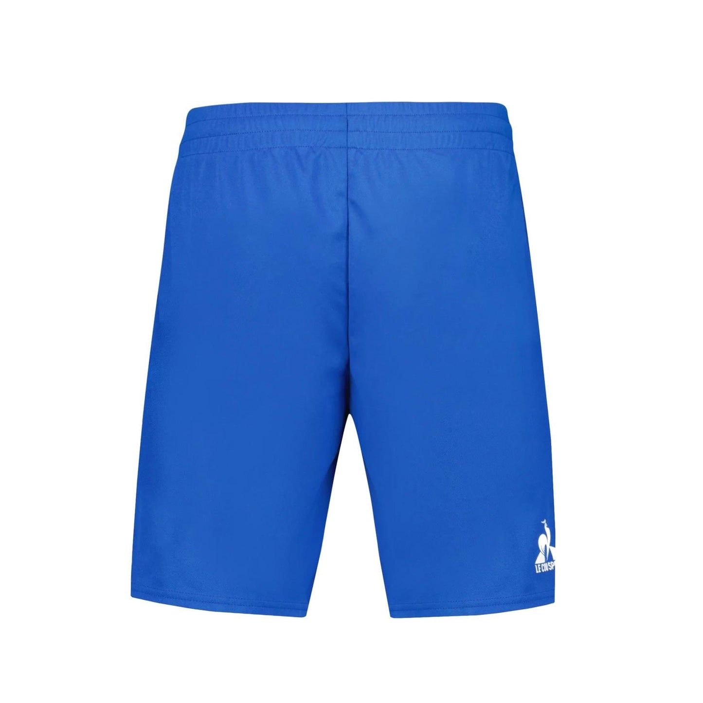 Le Coq Sportif Pro Mens Tennis Shorts in Lapis Blue feature an elastic waistband and a subtle white logo on the lower left side. Crafted from a lightweight, breathable fabric, these shorts provide the comfort needed for intense matches or casual outings.
