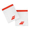 Babolat Logo Jumbo Wristband - White / Fiesta Red
