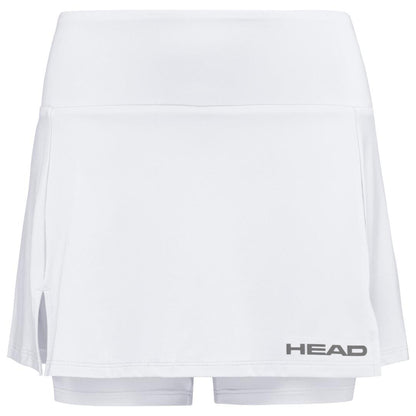 HEAD Womens Club Basic Tennis Skort - White