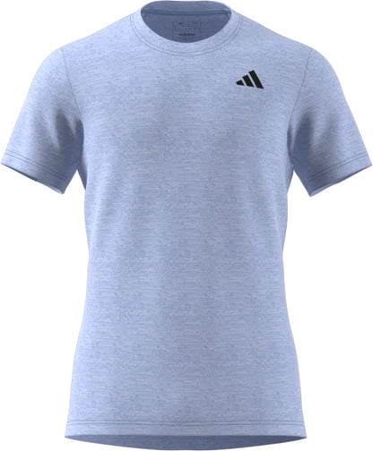 ADIDAS Mens Freelift Tennis T-Shirt - Blue Dawn