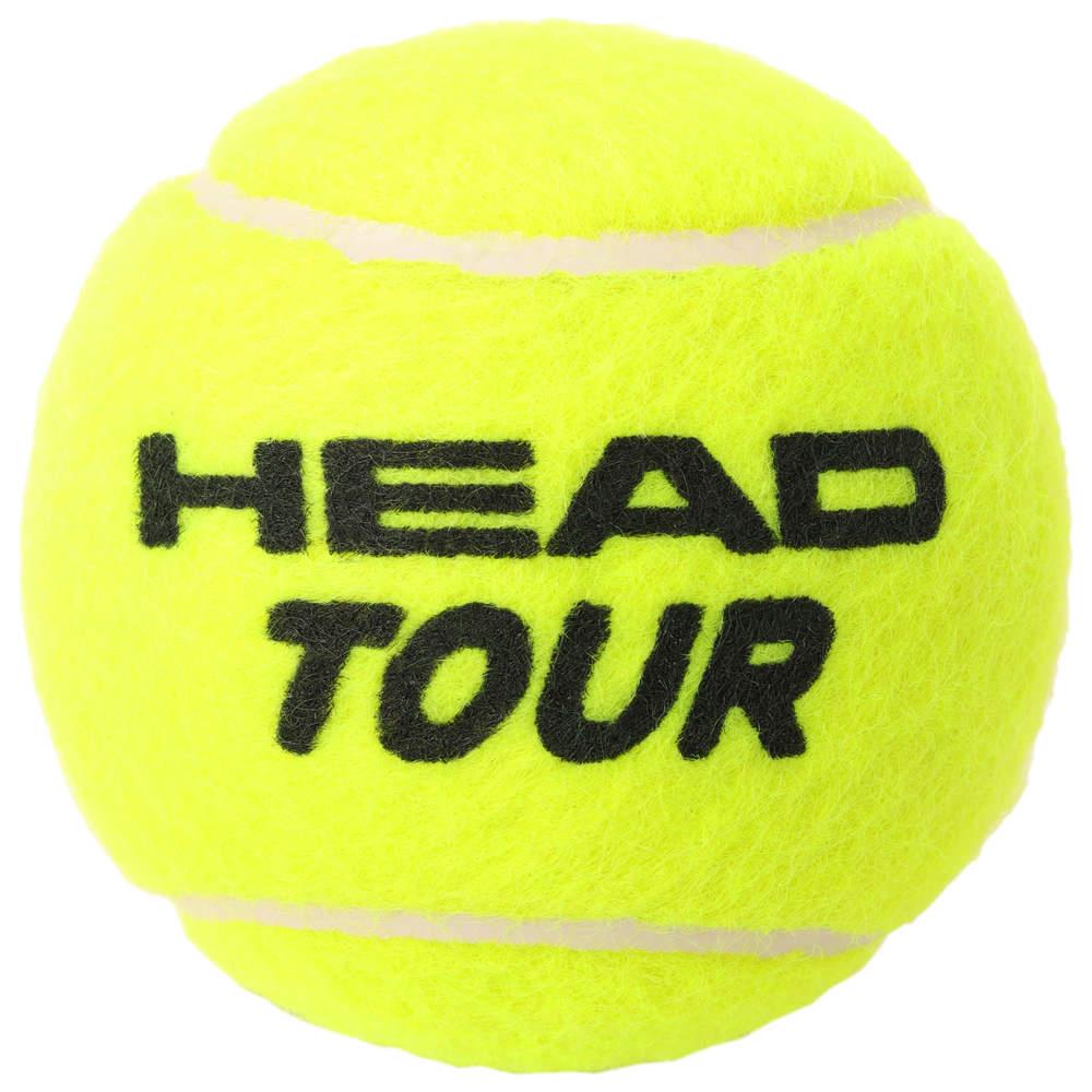 HEAD Tour Tennis Balls - 3 Ball Tube- Ball