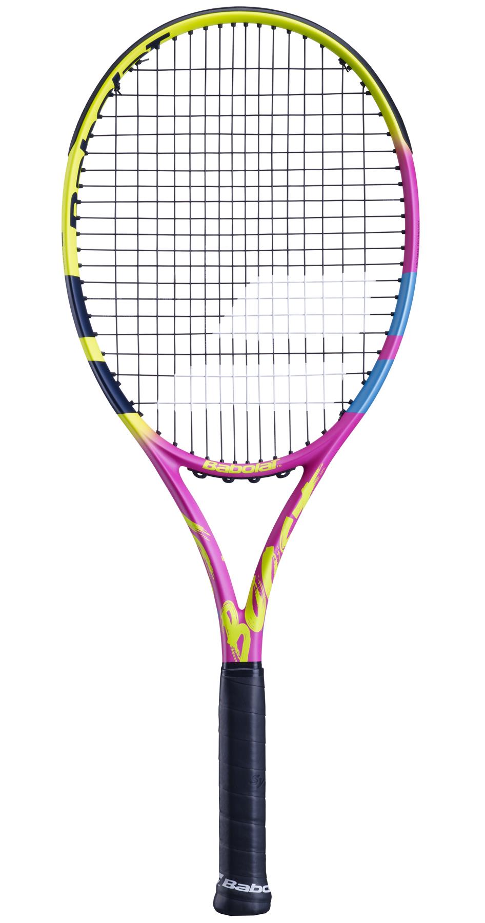 Babolat Boost Aero Rafa 2nd Generation Tennis Racket - Yellow / Pink / Blue