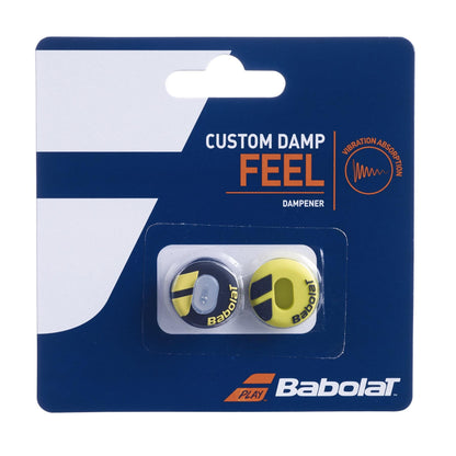 Babolat Custom Damp X2 Tennis Dampener - Black / Yellow