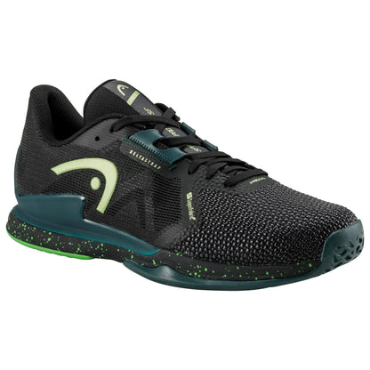 HEAD Sprint Pro SF Mens Tennis Shoes - Black / Forest Green - Right