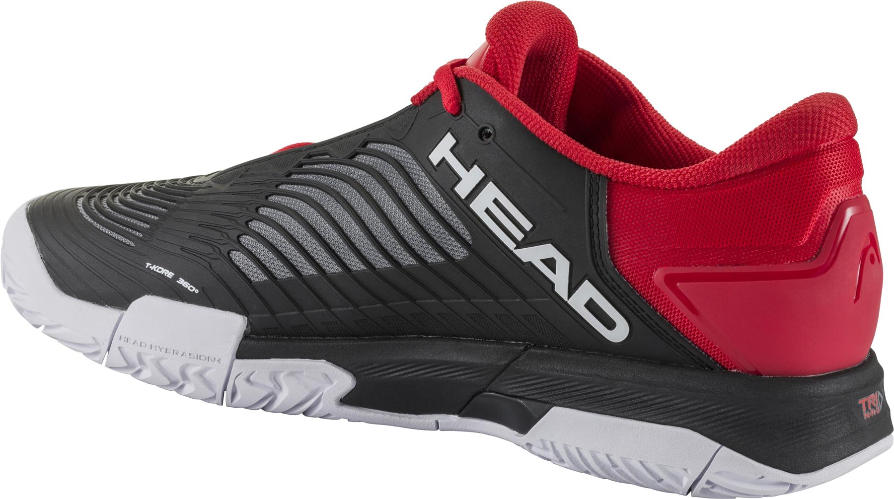 HEAD Revolt Pro 4.5 Mens Tennis Shoes - Black / Red - Left