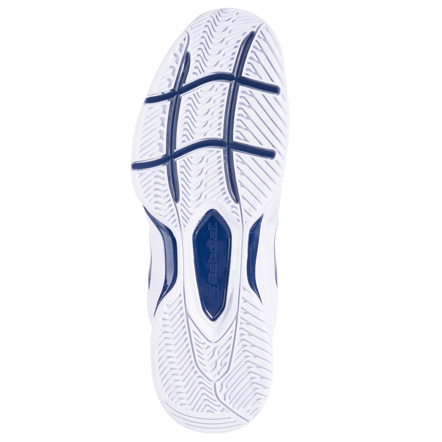 Babolat SFX3 All Court Mens Tennis Shoes - White / Navy - Sole