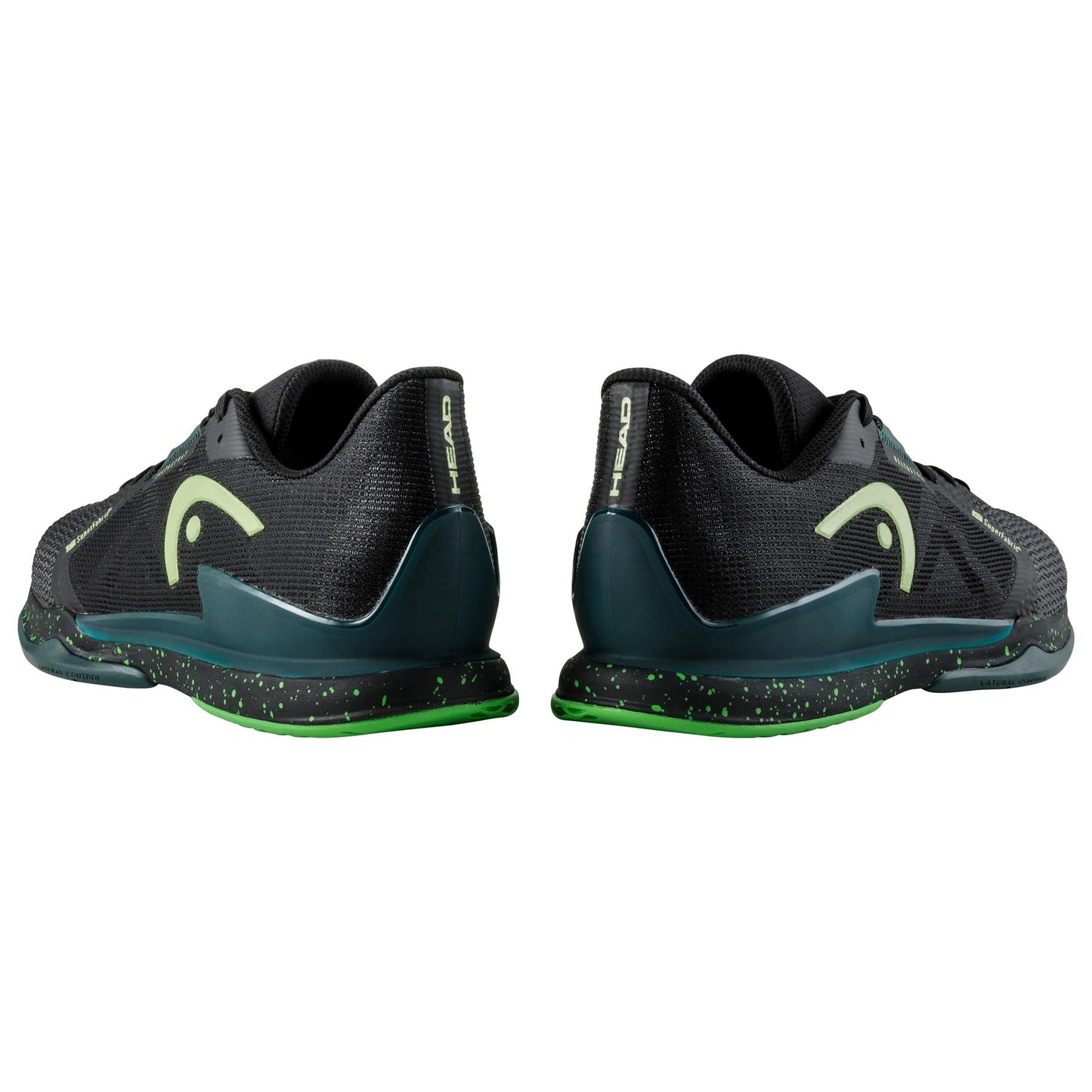 HEAD Sprint Pro SF Mens Tennis Shoes - Black / Forest Green - Pair