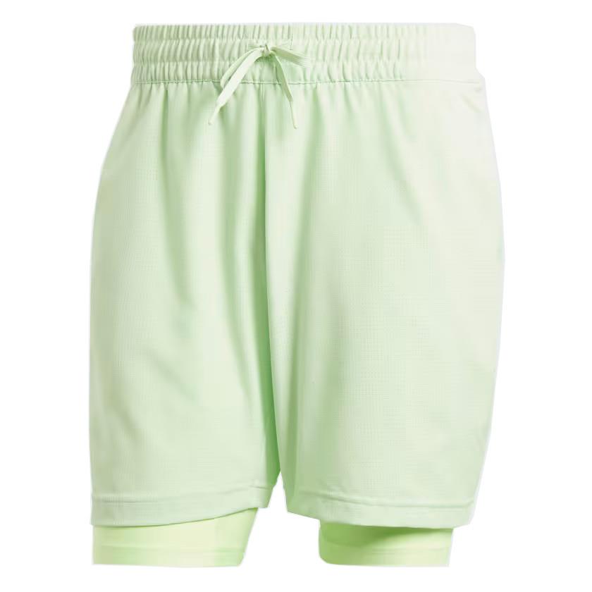 ADIDAS Melbourne Mens 2in1 Tennis Shorts - Green