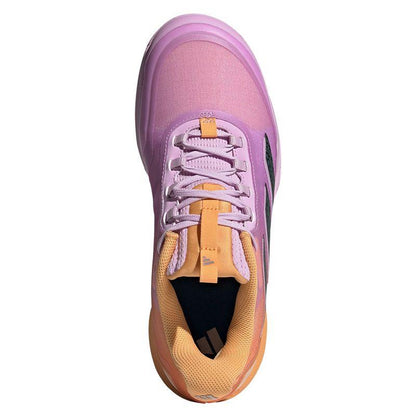 ADIDAS Avacourt 2 Womens Tennis Shoes - Hazy Orange / Legend Ivy / Bliss Lilac - Top