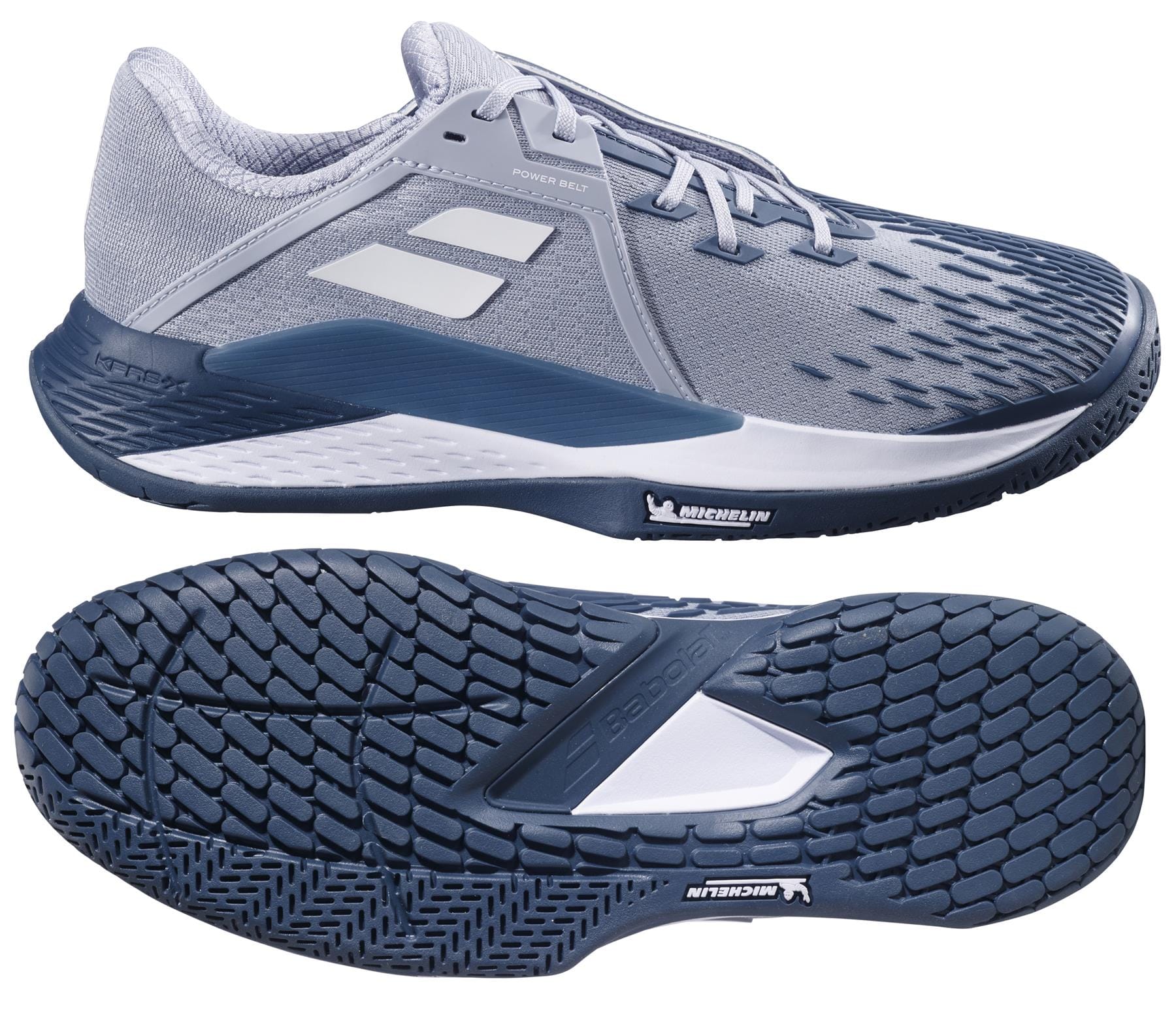 Babolat Propulse Fury All Court 2025 Mens Tennis Shoes Grey White