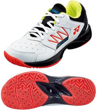 Yonex Power Cushion Lumio Junior All Court Tennis Shoes - White / Black