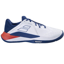 Babolat Propulse Fury 3 All Court Mens Tennis Shoes - White / Estate Blue