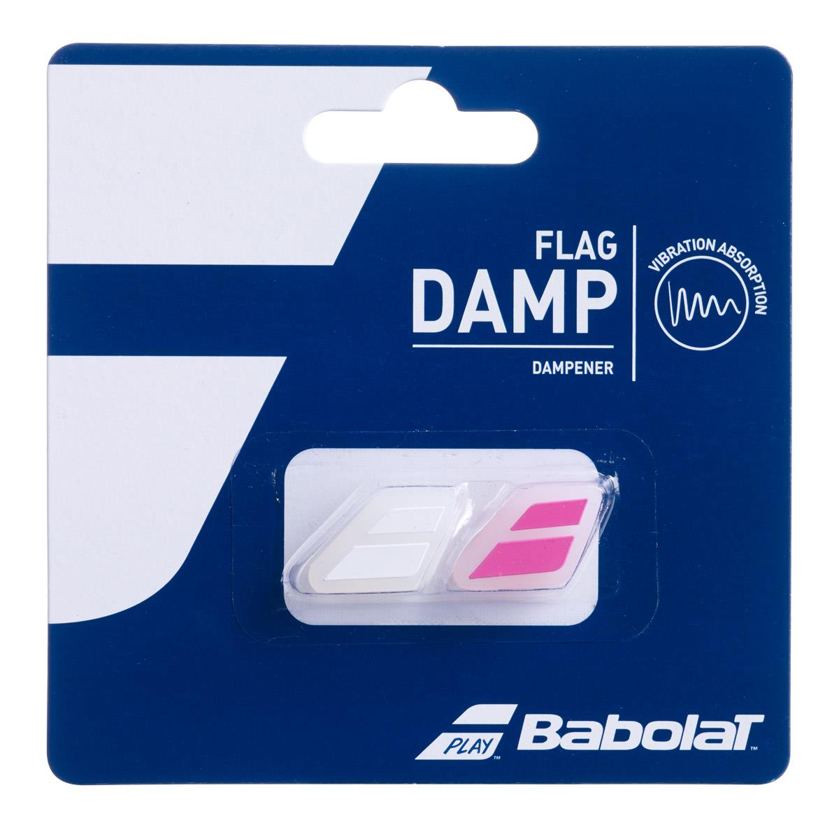 Babolat Flag Vibration Dampener - White / Pink