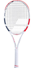 Babolat Pure Strike Lite Tennis Racket - White / Red / Black (Strung)