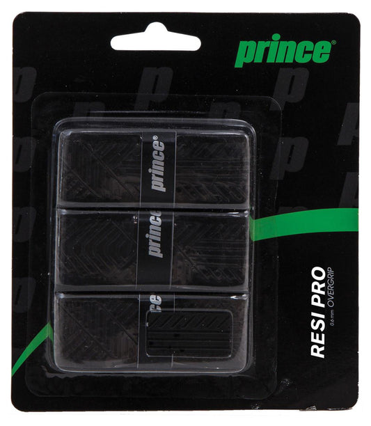 Prince Resi Pro Tennis Overgrip - Black - 3 Pack
