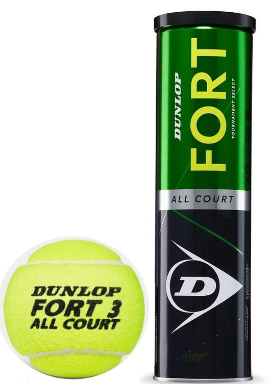 Dunlop Fort All Court Tennis Balls - 3 Ball Tube
