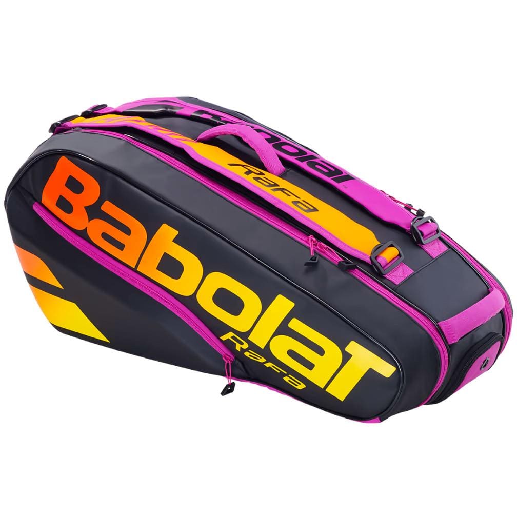 Babolat RH6 Pure Aero RAFA Racket Tennis Bag Black Orange