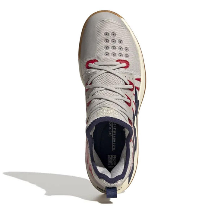 ADIDAS Stabil Next Gen 2.0 Primeblue Mens Indoor Shoes - Grey / Navy / Red Top