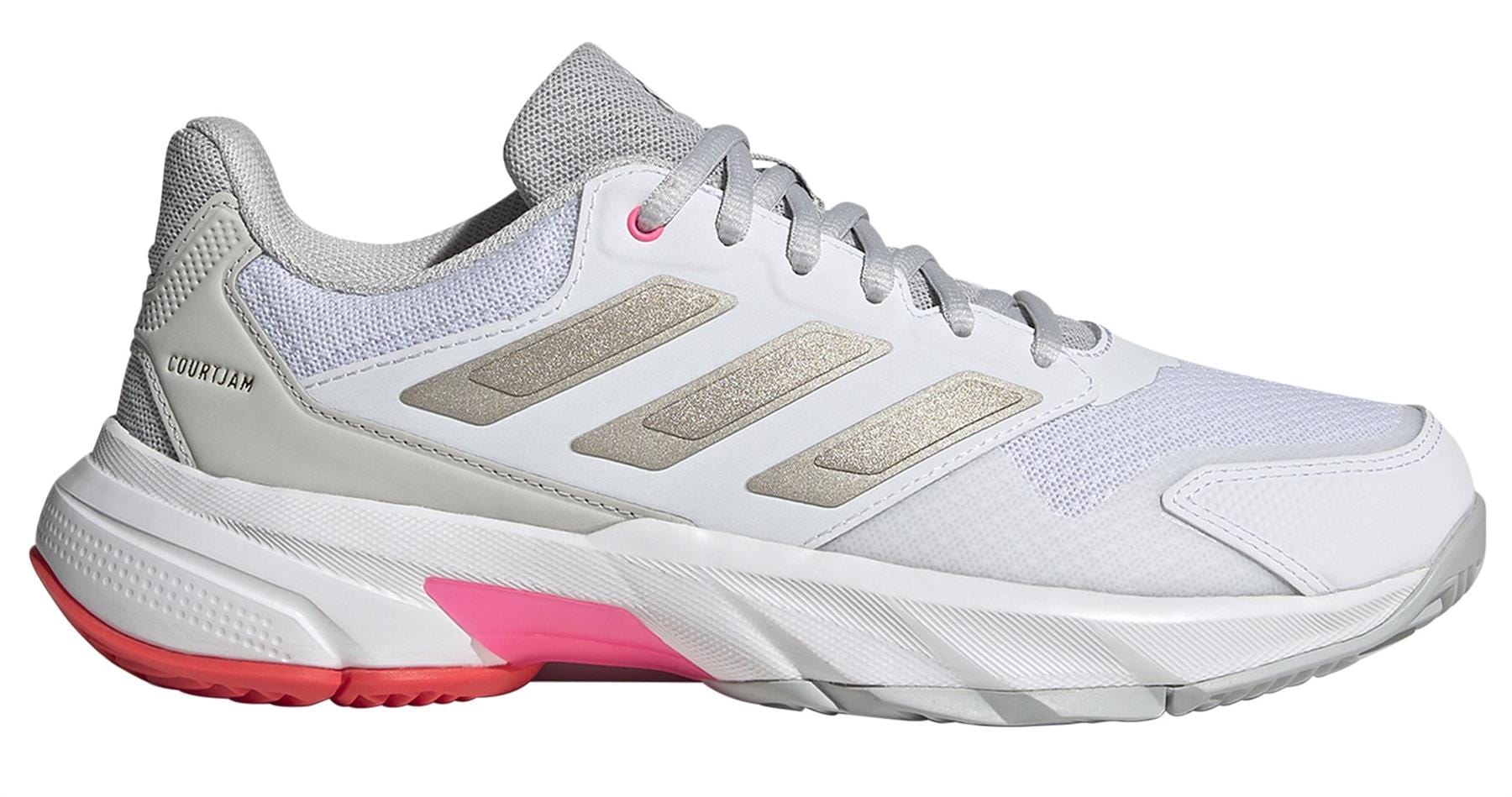 ADIDAS CourtJam Control Womens Tennis Shoes White Red