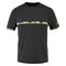 Elevate your comfort and style with the Babolat Aero Crew Neck Men's Tennis T-Shirt in black. This athletic tee, featuring a dynamic geometric design in gray and neon yellow, is perfect for enhancing your racket sport performance. Its lightweight and breathable fabric ensures you stay cool throughout every match.