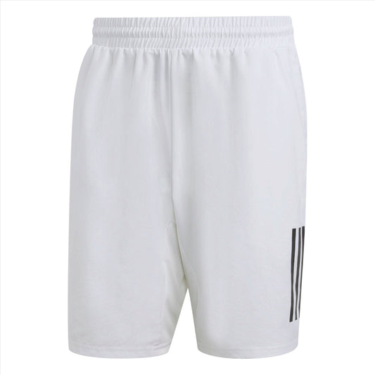 adidas Club 3 Stripe 7" Mens Tennis Shorts - White