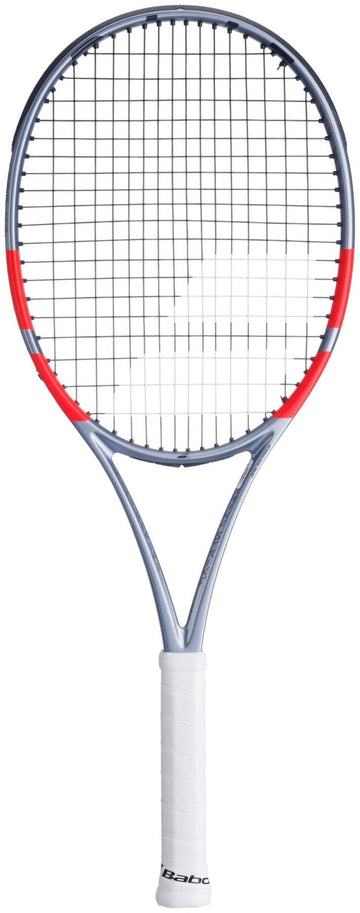 A close-up of the Babolat Pure Strike Lite Gen4 Tennis Racket, showcasing its lightweight frame.