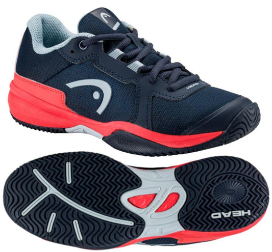 HEAD Sprint 3.5 Junior Tennis Shoes - Blueberry / Fiery Coral