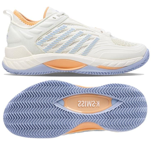 K-Swiss Hypercourt Supreme 2 HB Indoor Court Womens Tennis Shoe - Star White / Heather