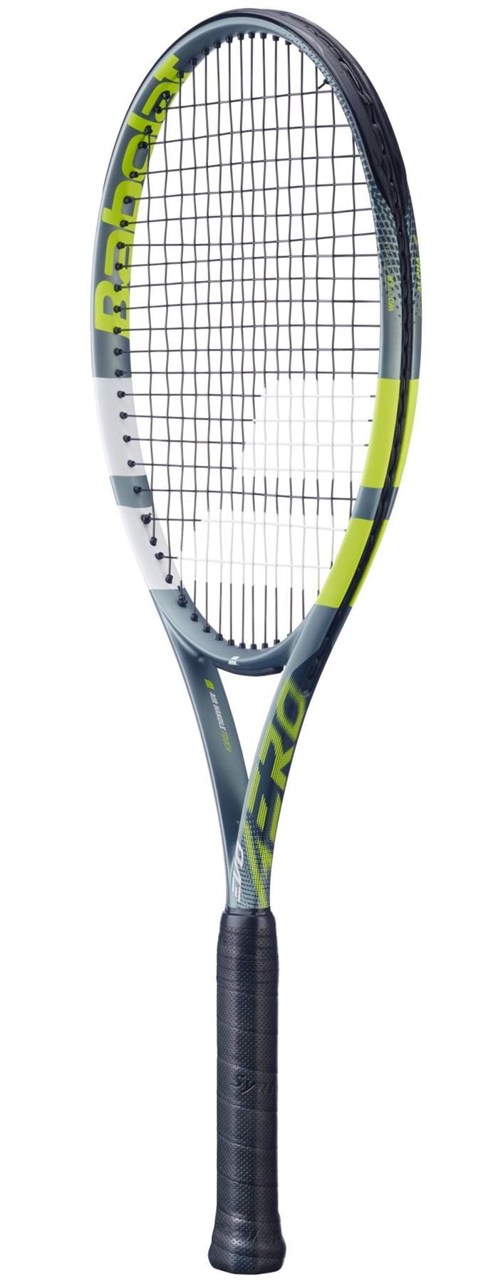 The Babolat Evo Aero 2026 Tennis Racket by Babolat, ideal for intermediate to advanced players, is displayed on a white background.