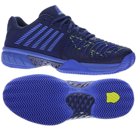 K-Swiss Express Light 3 HB Mens Indoor Court Shoes - Dazzling Blue / Estate Blue / Evening Primrose