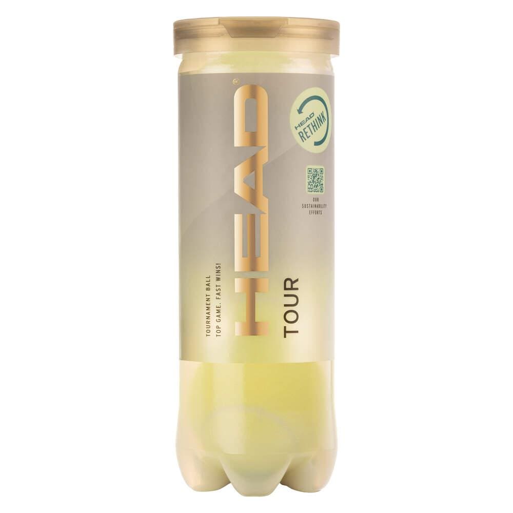 HEAD Tour Tennis Balls - 3 Ball Tube - Tube