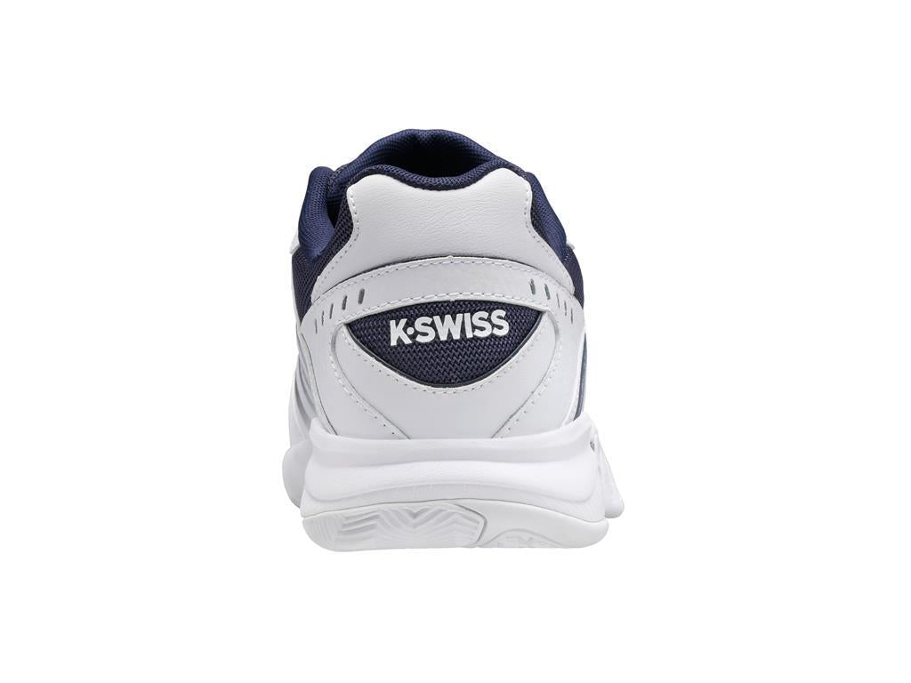 K-Swiss Receiver V Mens Tennis Shoes - White / Peacoat / Silver - Rear