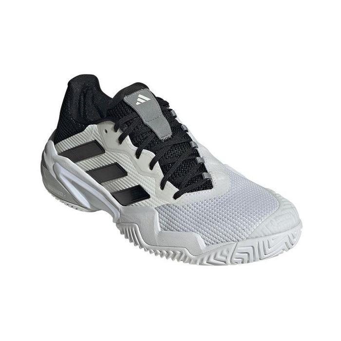 ADIDAS Barricade 13 Mens Tennis Shoes - White / Black - Angle