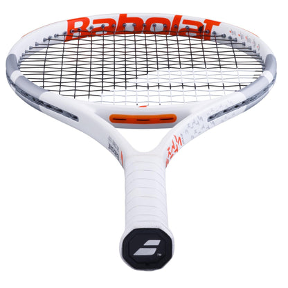 Babolat Evo Strike Gen 2 Tennis Racket - White / Red / Grey (Strung) - Cap