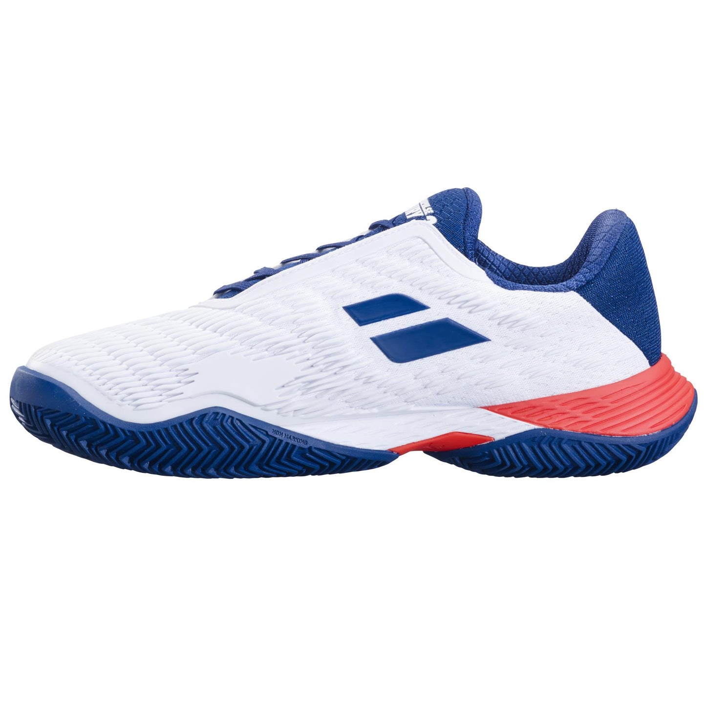 Babolat Propulse Fury 3 2024 Mens Tennis Shoes - White / Estate Blue - Left