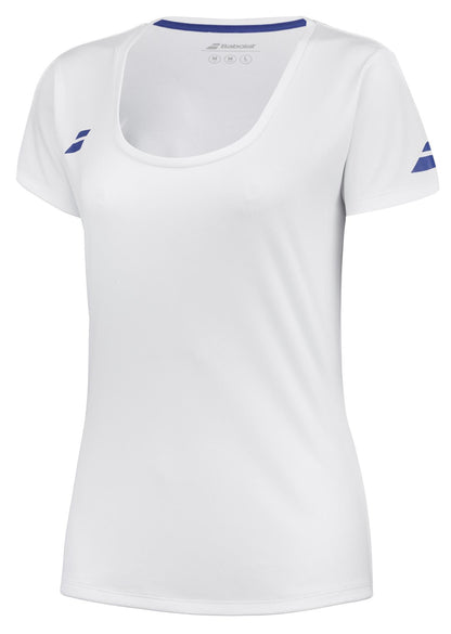Babolat Play Womens Tennis Cap Sleeve Top - White - Angle