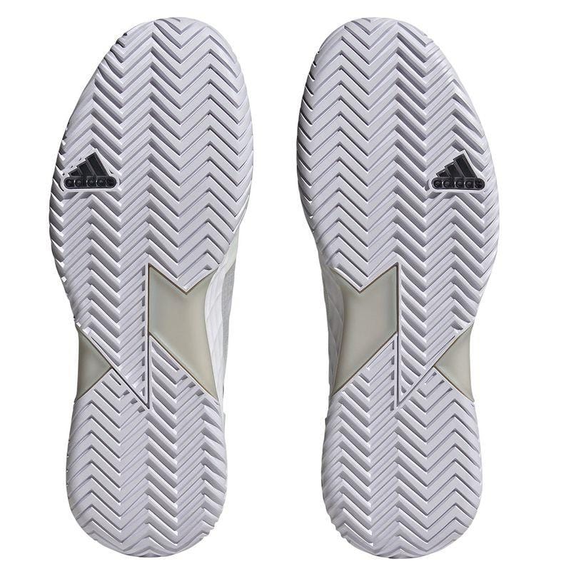 adidas Ubersonic 4.1 Mens Tennis Shoes - White / Silver - Sole