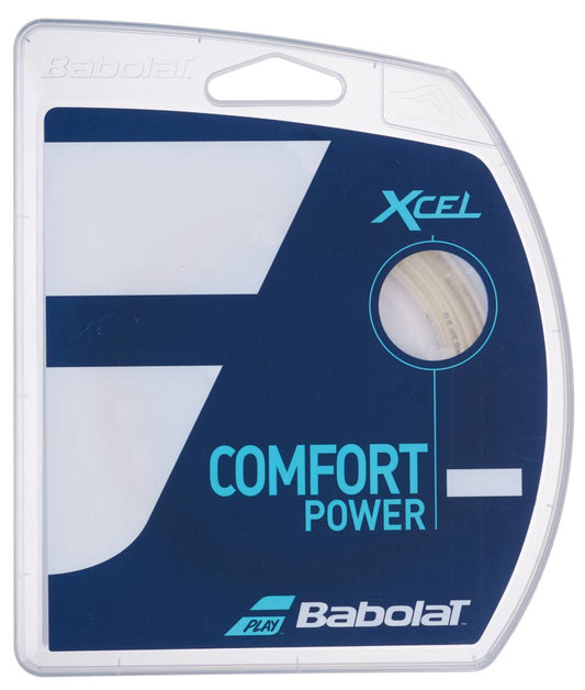 The Babolat XCEL Tennis String (12m) - Natural offers an arm-friendly multifilament option, perfect for players seeking comfort and performance from the trusted Babolat brand.
