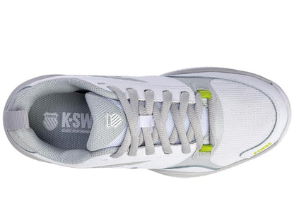 K-Swiss SpeedEX HB Womens Tennis Shoes - White / Grey Violet / Lime Green - Top