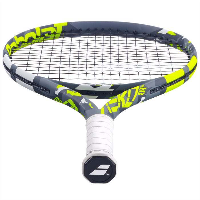 Babolat Aero Junior 25 Tennis Racket (Strung) - Grey / Yellow