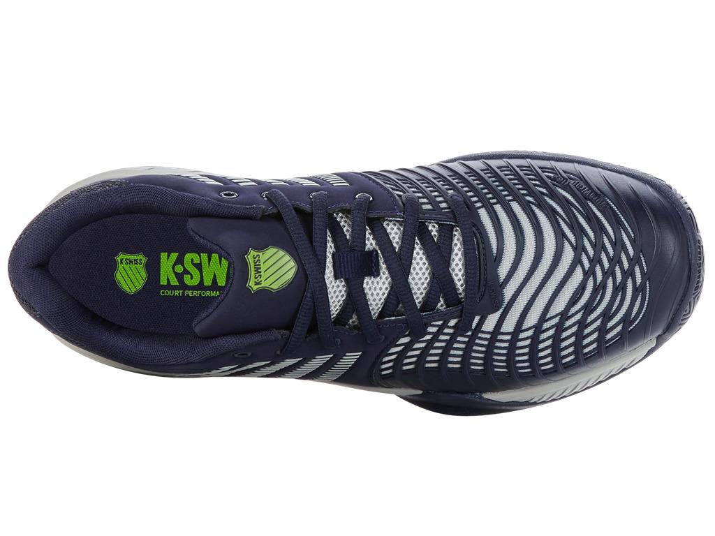 K-Swiss Express Light 3 Mens Tennis Shoes - Peacoat / Grey Violet / Green - Top