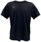 The Yonex YTM9 Unisex Tennis T-Shirt in black features a small white logo on the left chest. Lightweight and breathable, this Yonex shirt is ideal for staying cool both on and off the court.