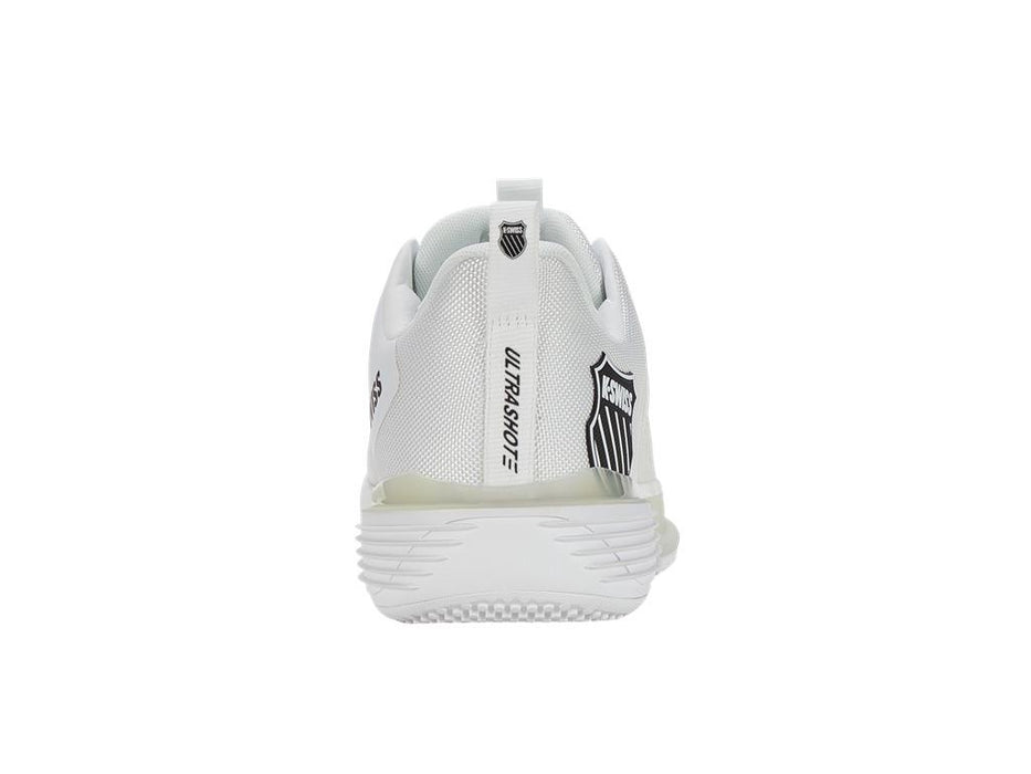 K-Swiss Ultrashot 3 Mens Grass Court Tennis Shoes - White / Black - Rear
