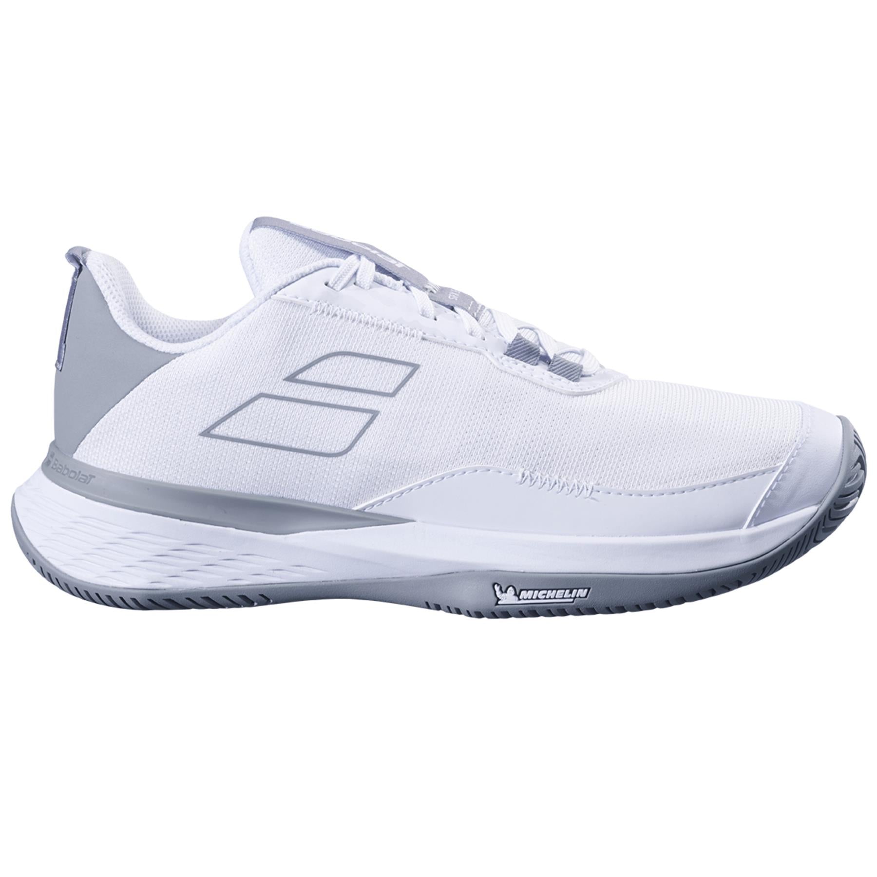 Babolat SFX Evo 2024 Womens Tennis Shoes - White / Lunar Grey - Right