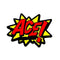 Comic-style text graphic with "ACE!" in bold red, outlined in black over a yellow starburst on white—perfect for highlighting your Babolat Loony Damp Tennis Dampener - Ace by Babolat and its playful vibration reduction.